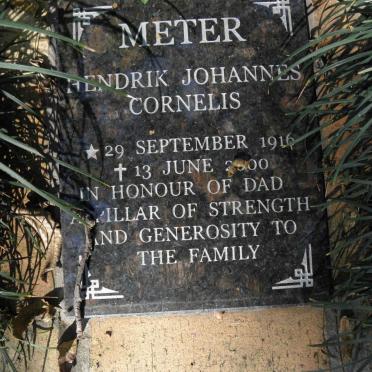 METER Hendrik Johannes Cornelis 1916-2000
