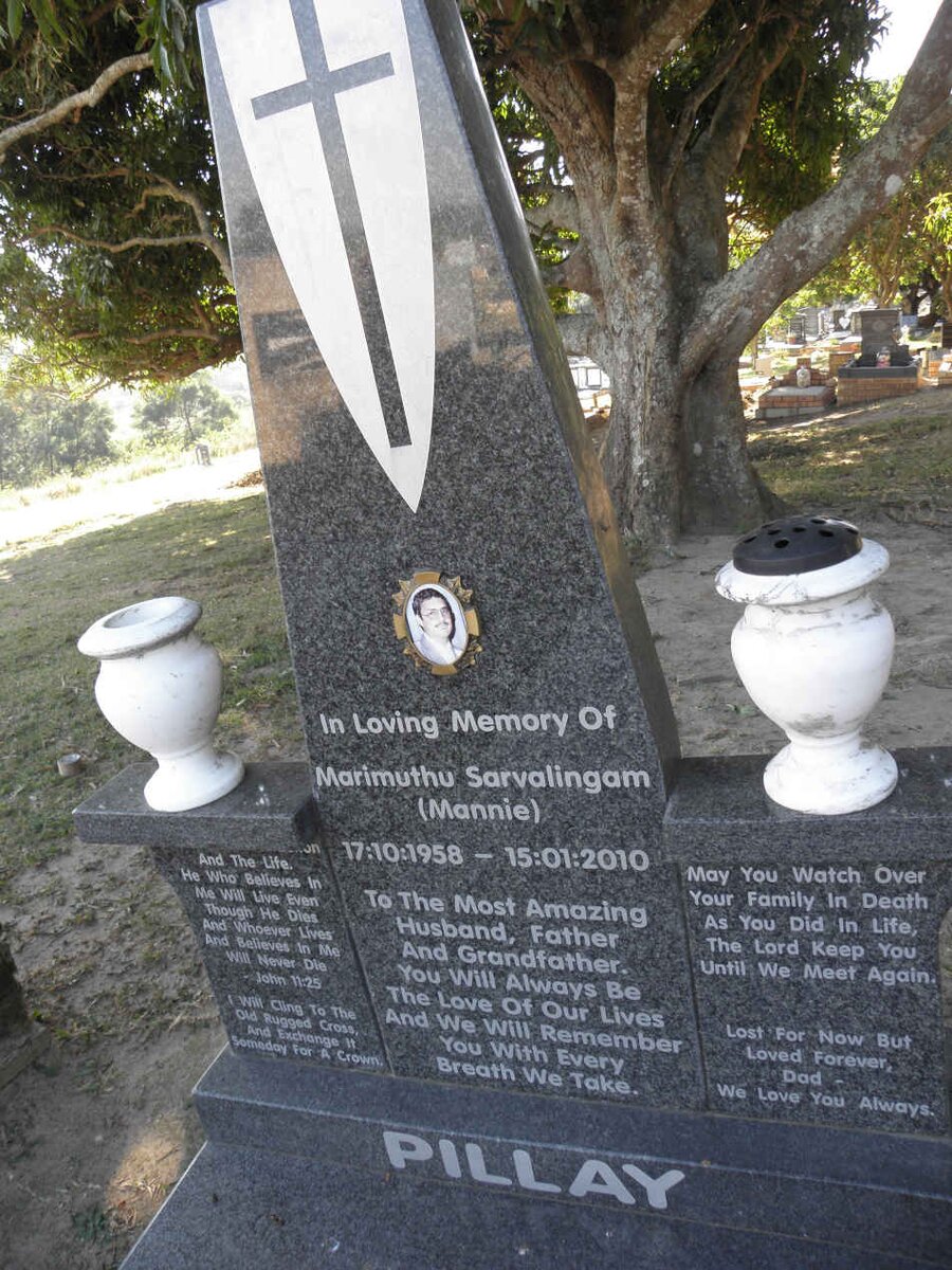 PILLAY Marimuthu Sarvalingam 1958-2010