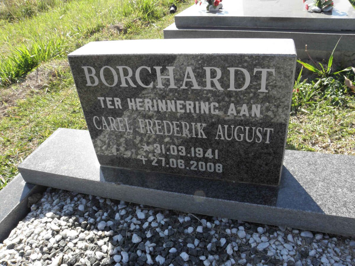 BORCHARDT Carel Frederik August 1941-2008