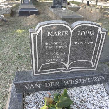 WESTHUIZEN Louis, van der 1929- &amp; Marie 1936-2010