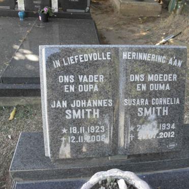 SMITH Jan Johannes 1923-2006 &amp; Susara Cornelia 1934-2012