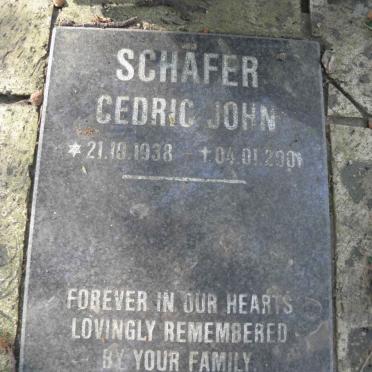 SCHAFER Cedric John 1938-2001