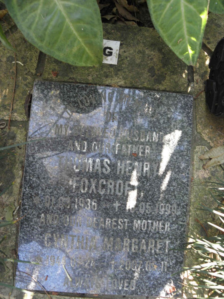 FOXCROFT Thomas Henry 1936-1999