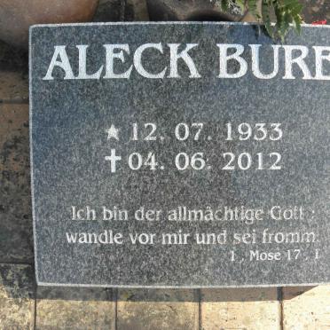 BURE Aleck 1933-2012