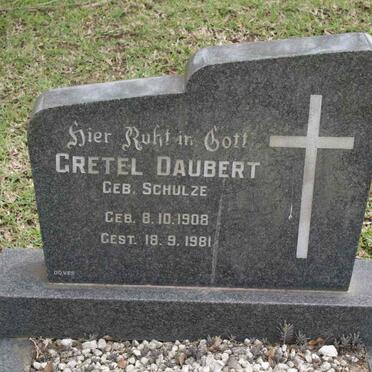 DAUBERT Gretel nee SCHULZE 1908-1981