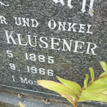 KLUSENER Wilhelm 1885-1966