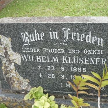 KLUSENER Wilhelm 1885-1966