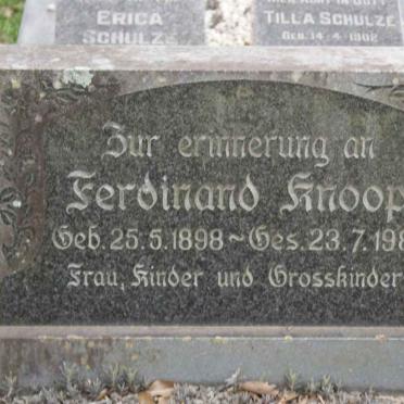 KNOOP Ferdinand 1898-1981