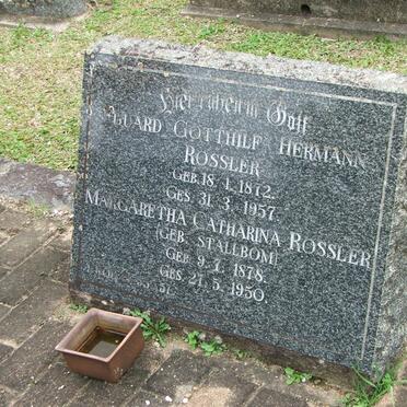 ROSSLER Eduard Gotthilf Hermann 1872-1957 &amp; Margaretha Catharine STALLBOM 1878-1950