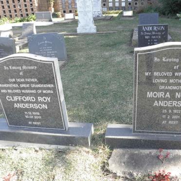 ANDERSON Clifford Roy 1919-2011 &amp; Moira North 1922-2001