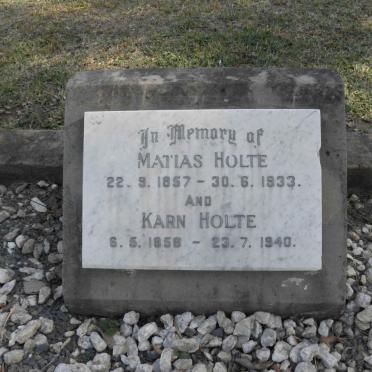 HOLTE Matias 1857-1933 &amp; Karn 1858-1940