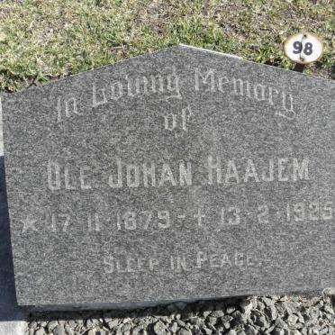 HAAJEM Ole Johan 1879-1925