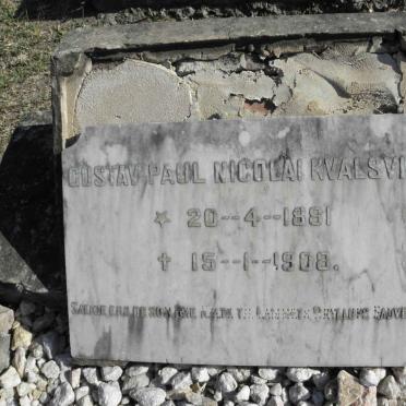 KVALSVIG Gustav Paul Nicolai 1881-1908