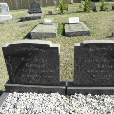 KJONSTAD Gustav Adolph Victor 1886-1978 &amp; Elsie Emily 1897-1989