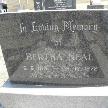 NEAL Bertha 1891-1972