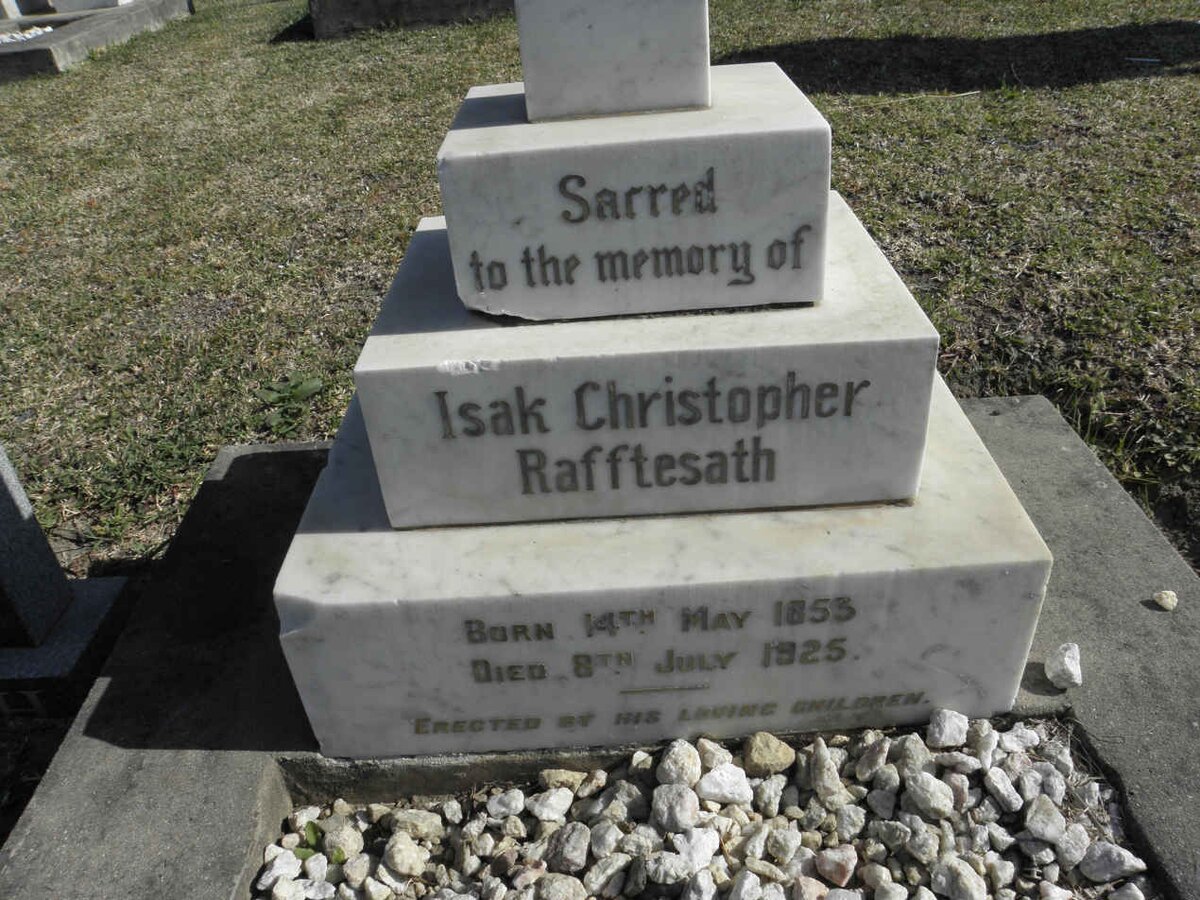 RAFFTESATH Isak Christopher 1853-1925