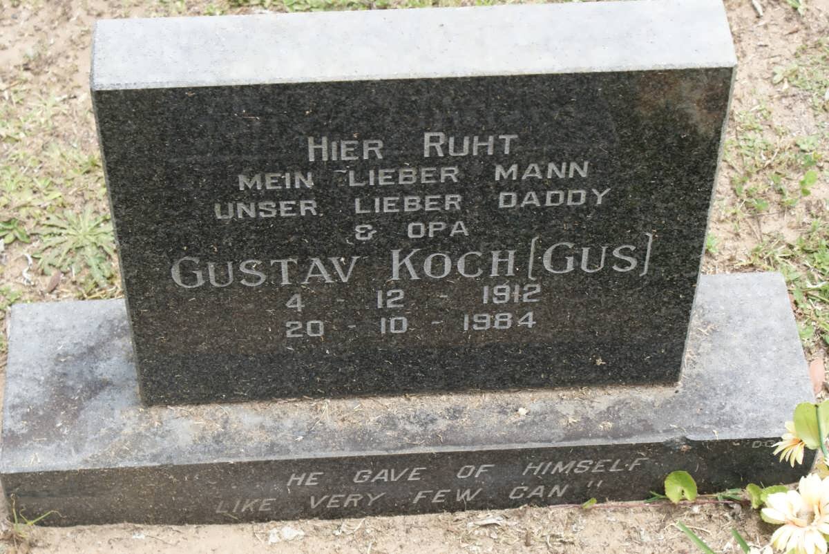 KOCH Gustav 1912-1984