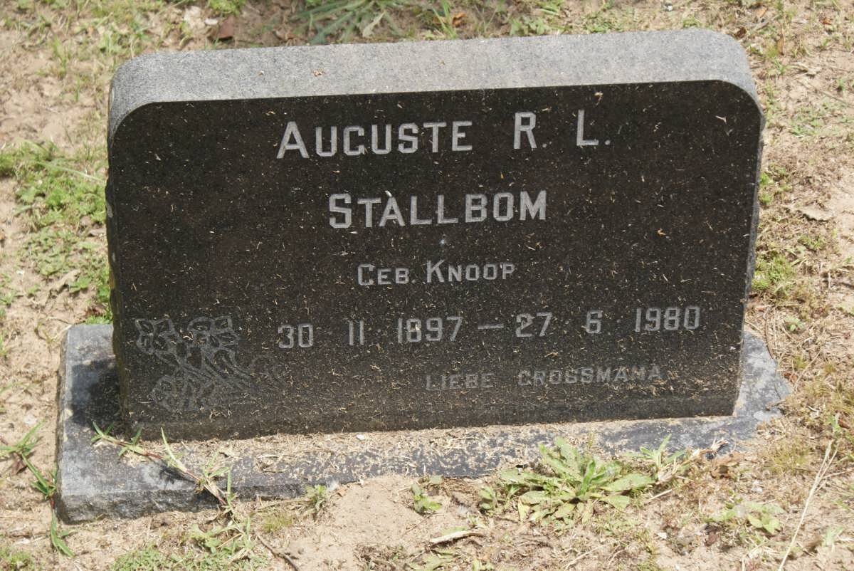 STALLBOM Auguste R.L. nee KOOP 1897-1980