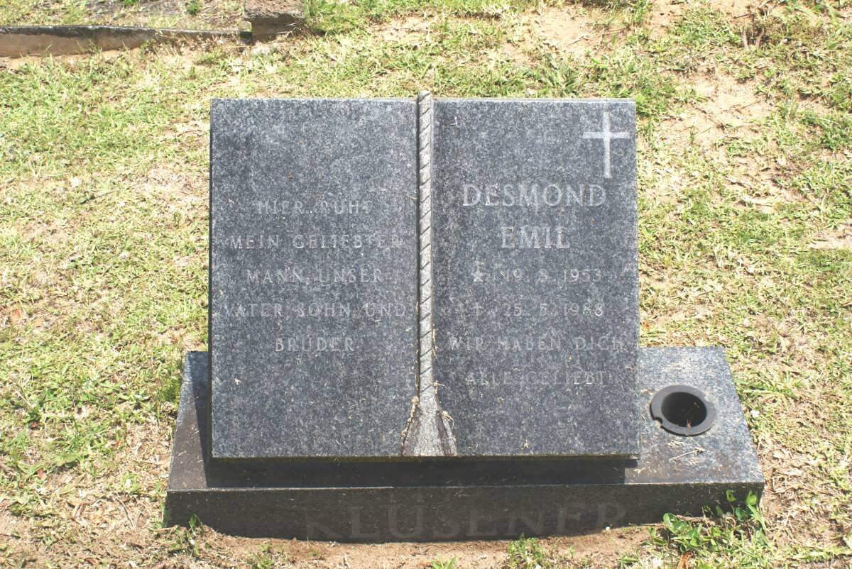 KLUSNER Desmond Emil 1953-1988