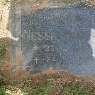 BROWN Nessie 1895-1979