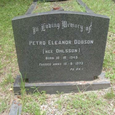 DOBSON Petro Eleanor nee OHLSSON 1949-1973