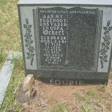 FOURIE Ockert 1928-1981