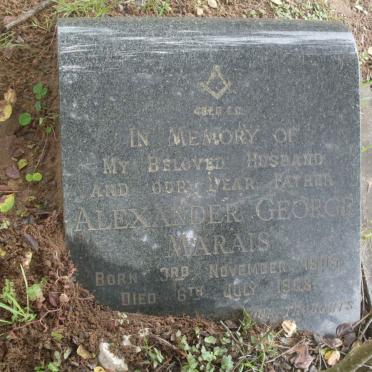 MARAIS Alexander George 1905-1968