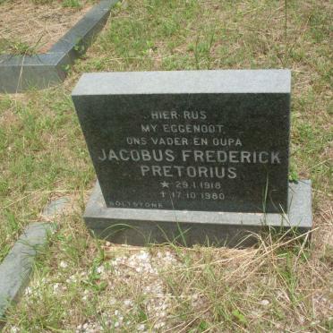 PRETORIUS Jacobus Frederick 1918-1980