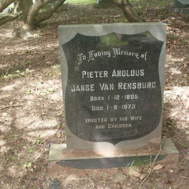 RENSBURG Pieter Anoldus, janse van 1895-1973