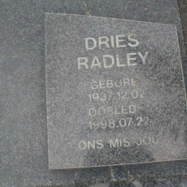 RADLEY Dries 1937-1998