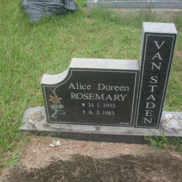 STADEN Alice Doreen Rosemary, van 1953-1983
