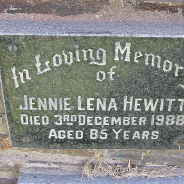 HEWITT Jennie Lena -1988