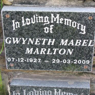 MARTLON Gwyneth Mabel 1927-2009