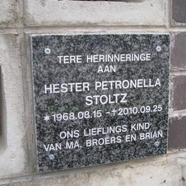 STOLTZ Hester Petronella 1968-2010
