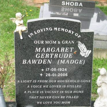 BAWDEN Margaret Gertrude 1924-2006 :: PRETORIUS Graham Patrick 1953-2004