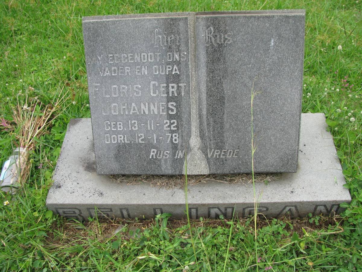 BELLINGAN Floris Gert Johannes 1922-1978