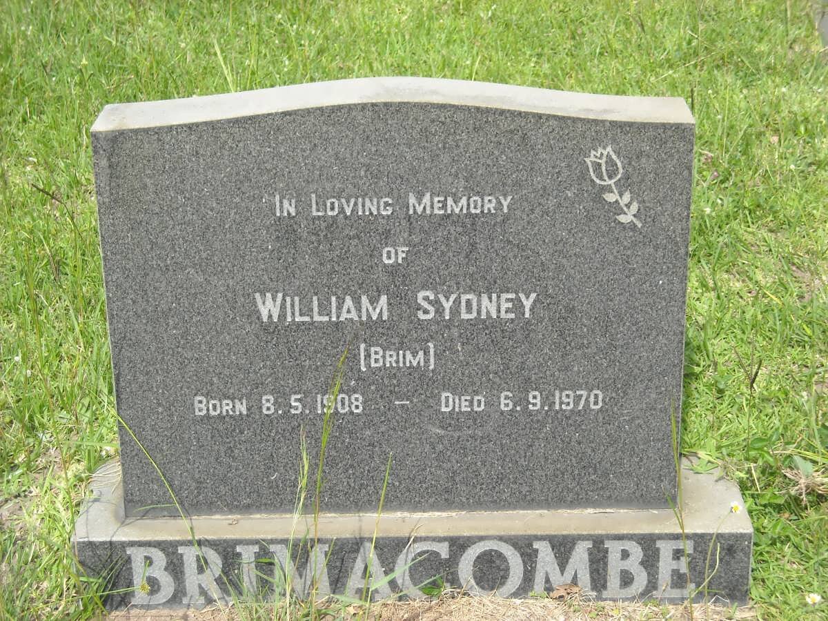 BRIMACOMBE William Sydney 1908-1970