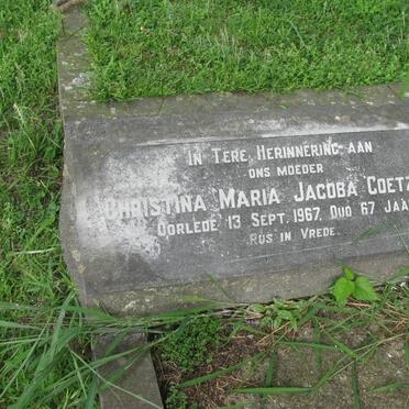 COETZEE Christina Maria Jacoba -1967