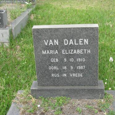 DALEN Maria Elizabeth, van 1910-1987
