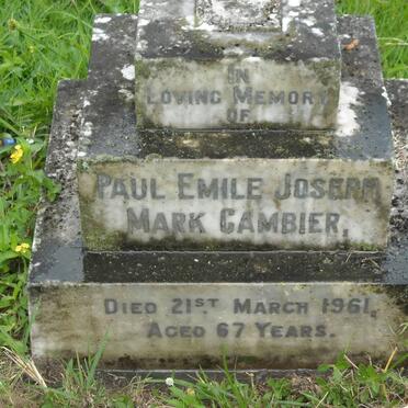 GAMBIER Paul Emile Joseph Mark -1961