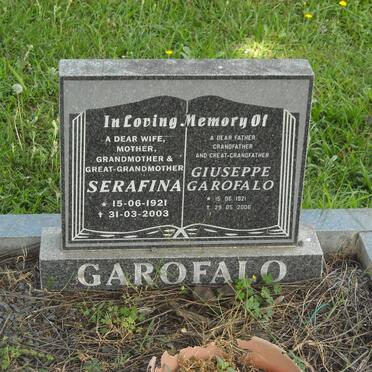 GAROFALO Giuseppe 1921-2006 &amp; Serafina 1921-2003