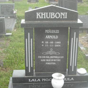 KHUBONI Mduduzi Arnold 1965-2004