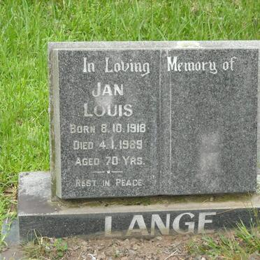 LANGE Jan Louis 1918-1989