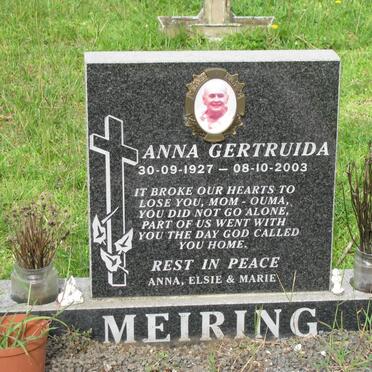 MEIRING Anna Gertruida 1927-2003