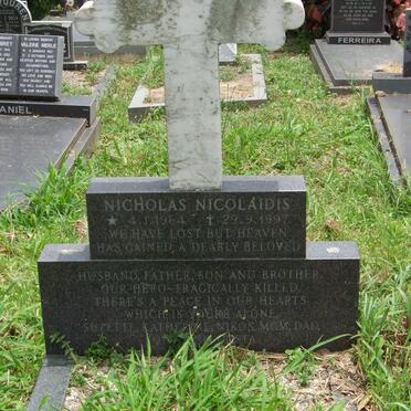 NICOLAIDES Nicholas 1964-1997