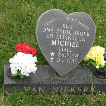 NIEKERK Michiel, van 1949-1992 :: VAN NIEKERK Michiel 1974-1982