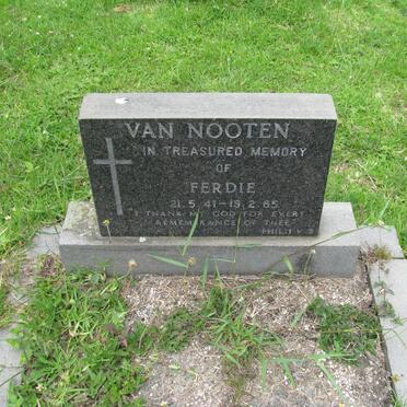 NOOTEN Ferdie, van 1941-19?5