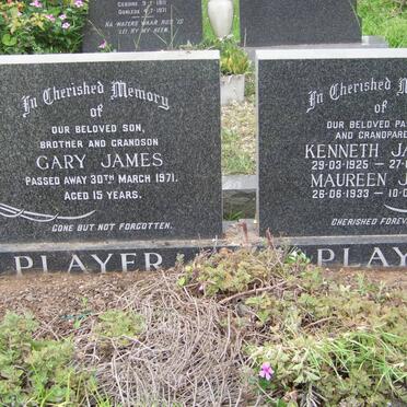 PLAYER Kenneth James 1925-1997 &amp; Maureen Joan 1933-1995 :: PLAYER Gary James -1971