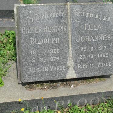 PLOOY Pieter Hendrik Rudolph, du 1906-1979 &amp; Ella Johannes 1917-1969