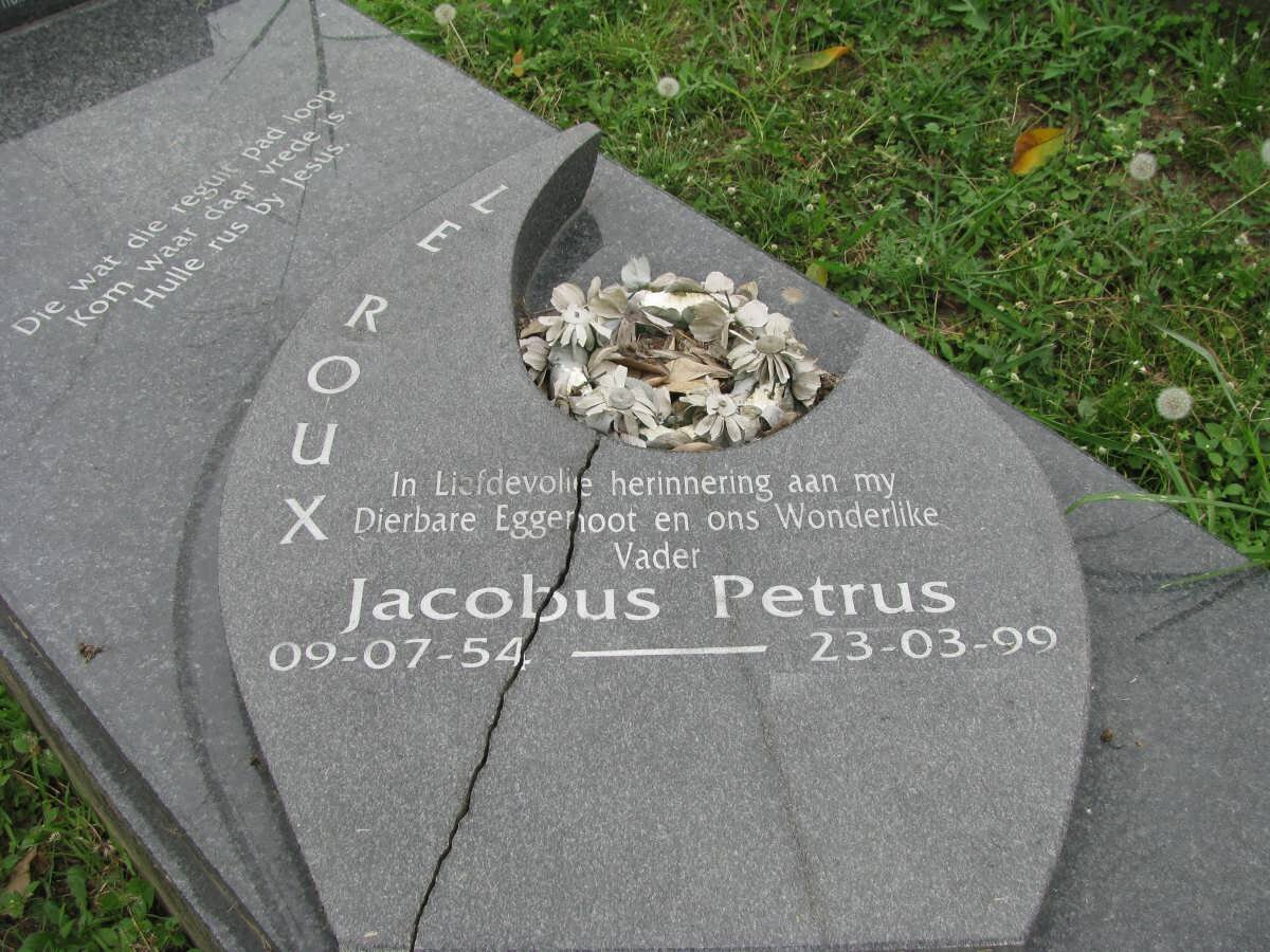 ROUX Jacobus Petrus, le 1954-1999